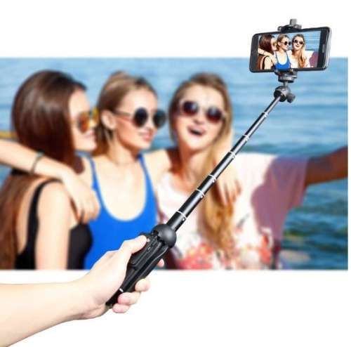 YUNTENG YT-9928 wireless selfie stick tripod Bluetooth remote 37 Inch expandable monopod