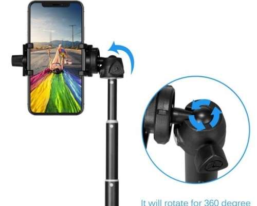 YUNTENG YT-9928 wireless selfie stick tripod Bluetooth remote 37 Inch expandable monopod