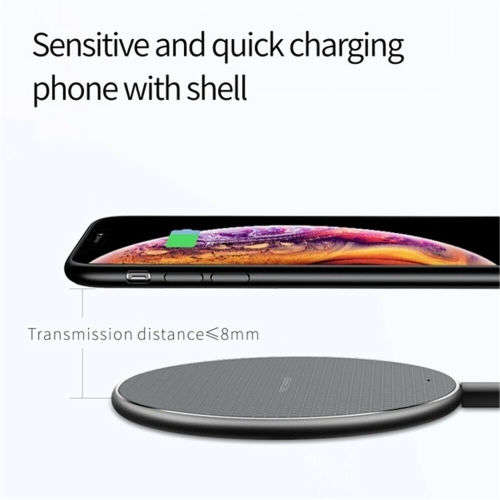 Qi Wireless Charger Pad 10W Super Ultra Fast Charging Dock ALUMINUM ALLOY METAL BODY