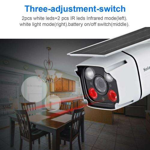 Wireless WIFI 1080P HD Solar IP Security Camera YN88-Wifi IR Outdoor Night View Waterproof