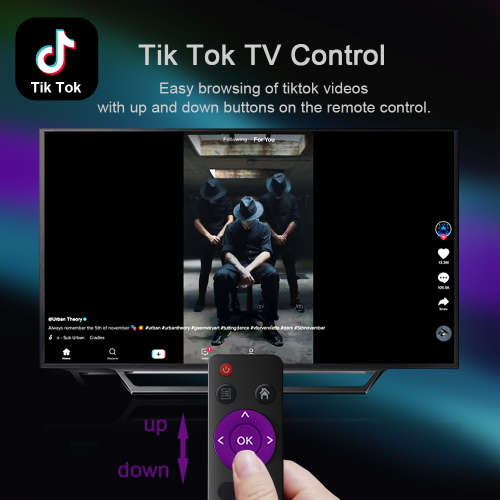 H96 Mini DDR3 2GB / 16GB Android 10.0 4K HD TV Box Support TikTok TV Control bluetooth 4.0 - UK Plug