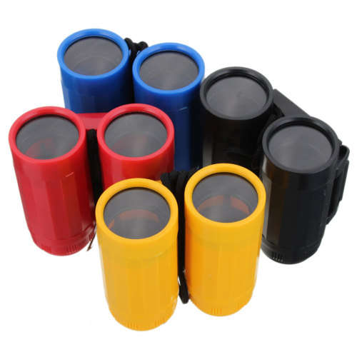 Kid's 2.5 x 26 Magnification Toy Binocular Telescope + Neck Tie Strap  Black, Red, Blue and Yellow