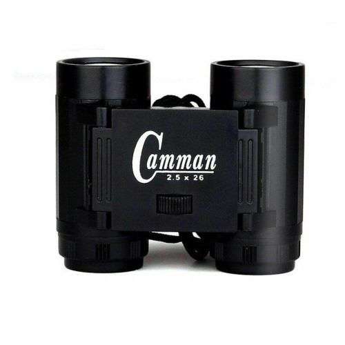 Kid's 2.5 x 26 Magnification Toy Binocular Telescope + Neck Tie Strap  Black, Red, Blue and Yellow