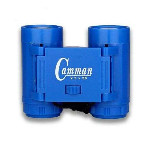 Kid's 2.5 x 26 Magnification Toy Binocular Telescope + Neck Tie Strap  Black, Red, Blue and Yellow