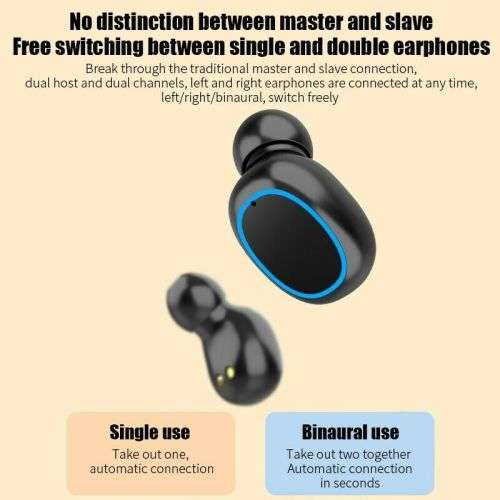 N26 TWS True Wireless Earphone Upgrade BT V5.1 Headsets LED Touch Control Earbuds