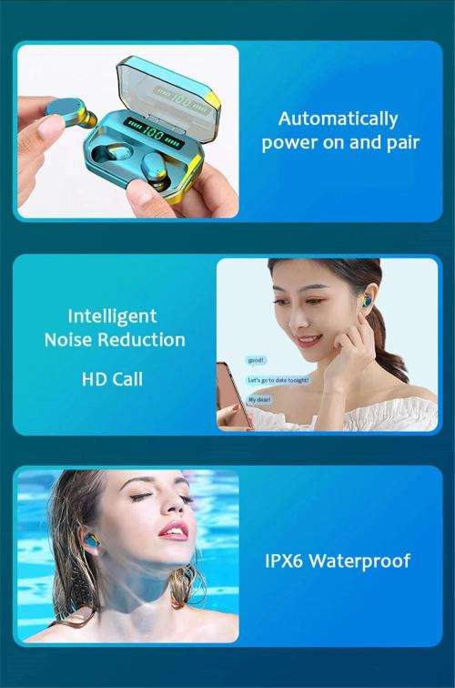 N26 TWS True Wireless Earphone Upgrade BT V5.1 Headsets LED Touch Control Earbuds