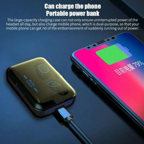 N26 TWS True Wireless Earphone Upgrade BT V5.1 Headsets LED Touch Control Earbuds