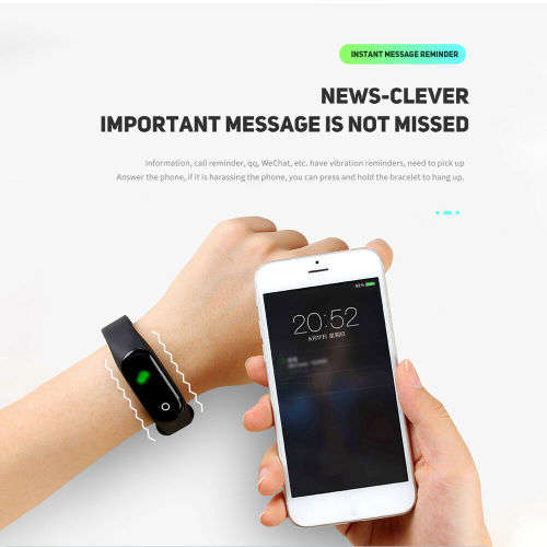 M4 Pro Smart Watch Band Heart Rate Blood Pressure Tracker Fitness Wristband temperature measure