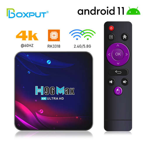 2021 H96 Max Android V11 Smart TV Box RK3318 4GB / 32GB 2.4g 5g dual WiFi