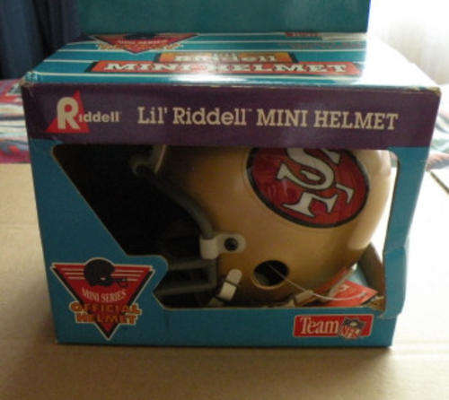 Lil' Riddell Mini American Football Helmet (San Francisco 49ers)