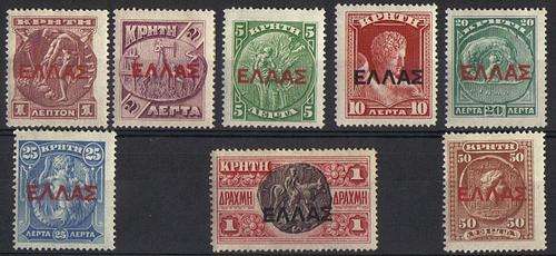 Crete 1909-10 set to 1d superb mint CV R800+