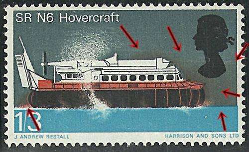 GB Scarce Error QEII Large red ink Smudge!!! Superb MNH