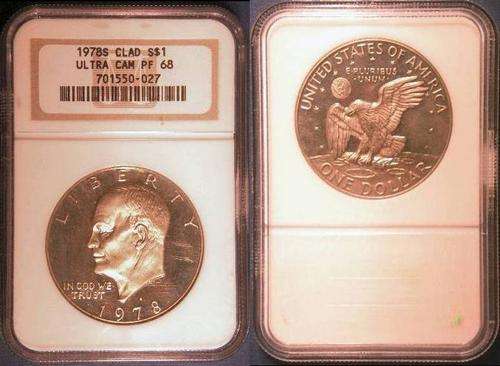 NGC Graded USA 1 Dollar 1978 Proof 68