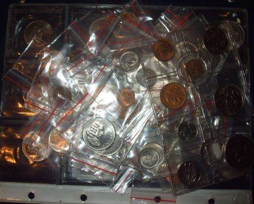RSA 2nd Decimal lot of 77 all UNC COins 1965-90