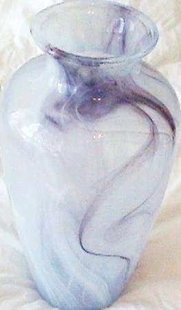 LOVELY, SOFT PASTEL COLOUR VASE!!  HUGE!