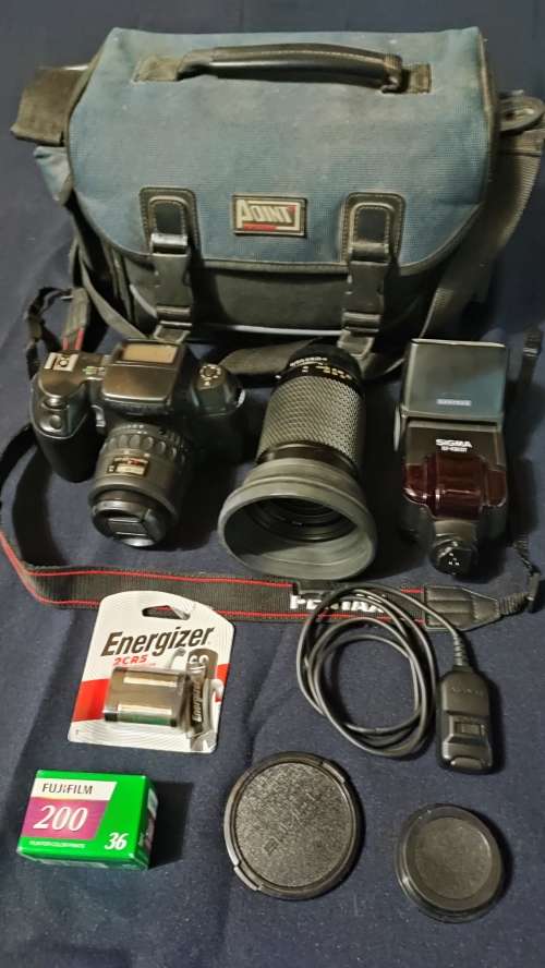 Pentax Z1-p + Pentax and Tokina Lens, Hoya UV Filter, Pentaz EF 430 ST PA Flash + Shutter release