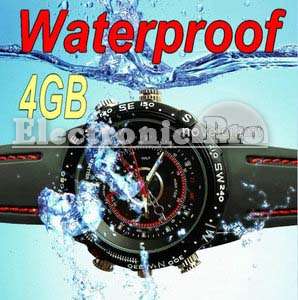 4GB Waterproof Spy Camera DVR Watch