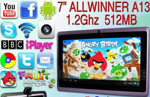 Best buy, 2013 Latest Android 4.0, 7" A13 Tablet 4G 512M Capacitive 1.2GHz G-Sensor