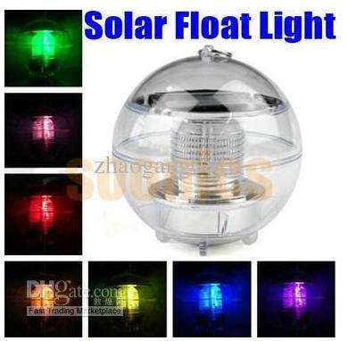 Outdoor Solar Powered LED light Waterproof Garden Pool Pond Floating lights