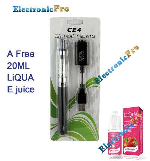 EGO CE4 ELECTRONIC CIGARETTE (BLISTER PACK) + FREE 20ML e juice