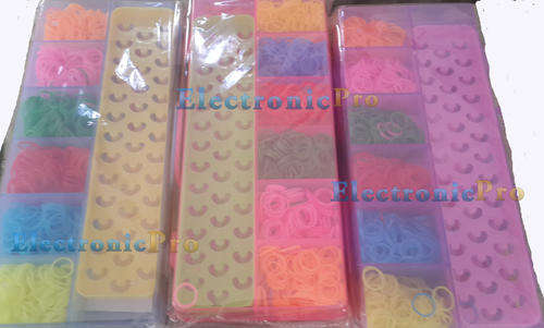 1500pcs colourful Loom Bands Crafts DIY Gifts