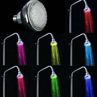 Automatic 7 Colors Change LED Shower Head Showerheads