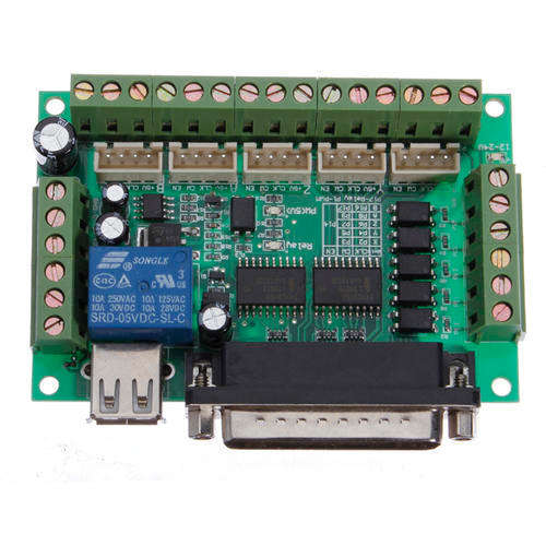 5 Axis CNC Breakout Interface Board For Stepper Driver Mach3 With USB
