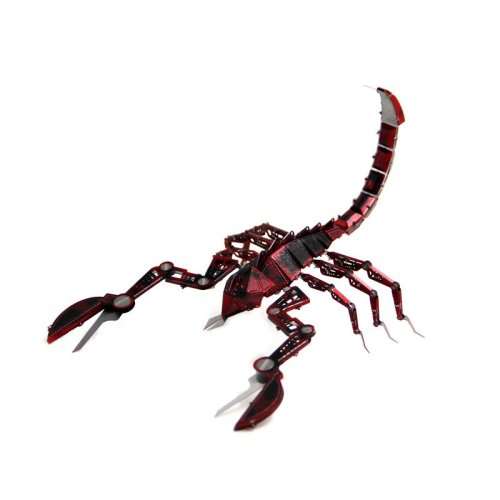 Aipin DIY 3D Puzzle Stainless Steel Assembled Model Scorpion Chromatic Colour