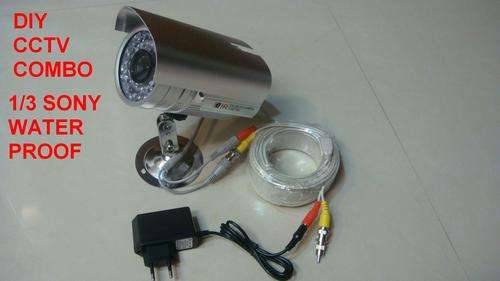 DIY - Super LARGE 8MM LED Camera SONY Combo ( SONY 36 waterproof + power supply + cable + adapter )