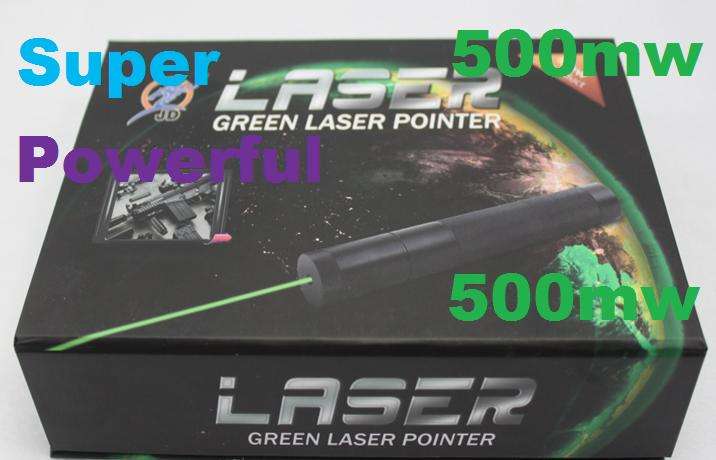 MILITARY GRADE 500mW 532nm Green Beam Laser Pointer + Li Battery + Charger Brandnew in Gift Box