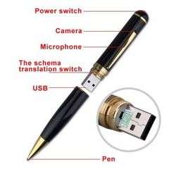 SPY PEN CAMERA, 4GB, 640X480/30frames/sec