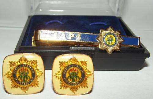 SAPS Cufflinks & Tie-Clip