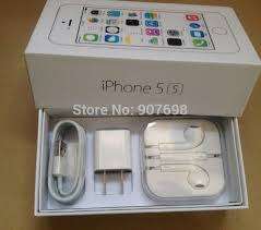 apple iPhone 5s silver with box and all accessories