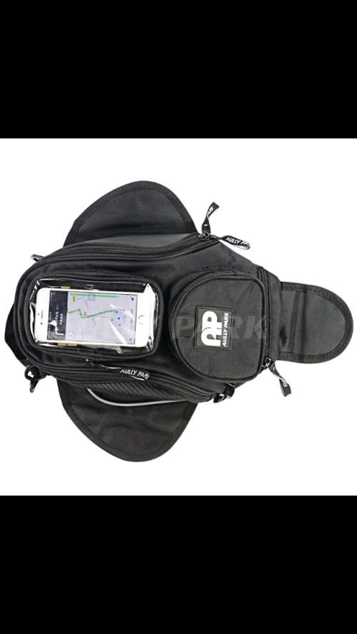 New black fuel tank bag magnetic