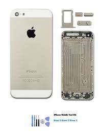 iphone 5s back cover, silver with inner parts, origin and new