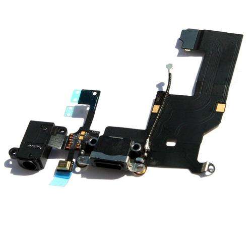 Original Audio Antenna Dock Mic Flex Cable for Apple iPhone 5 Black