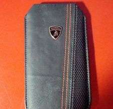 Lamborghini Leather Pouch white for Apple iPhone 5