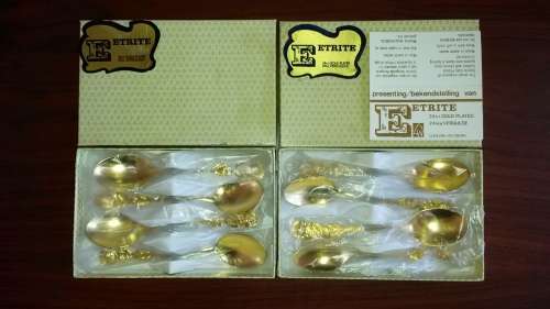 Eetrite 24ct. Gold Plated Teaspoons (x8)
