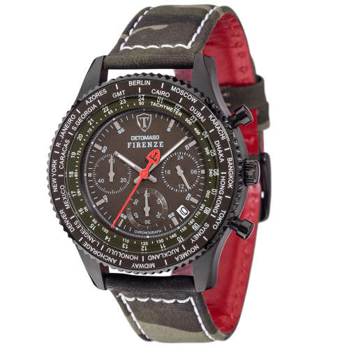 DETOMASO Men's Firenze Camouflage Racing Chronograph Watch