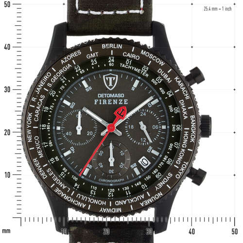 DETOMASO Men's Firenze Camouflage Racing Chronograph Watch