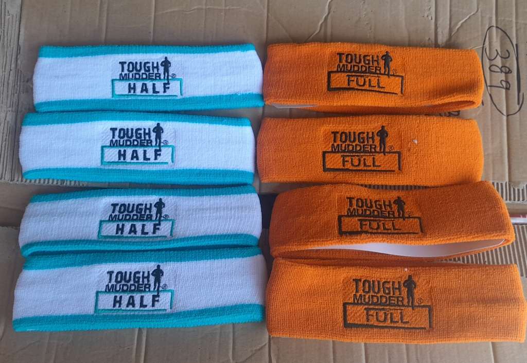 Pack of 10 Head Sweatbands. 2 Colours Available