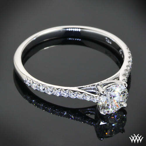Certified 1.00CT Round Cut Real & Natural Diamond Engagement Ring.