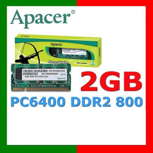 Brand New & Sealed Apacer 2GB DDR2 800 Notebook Memory Module