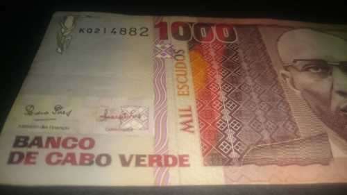1000 Banco De Cabo Verde Serial Number KQ214882 1989