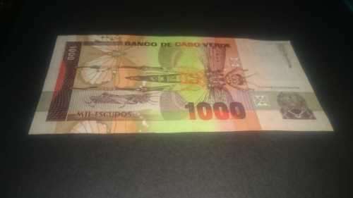 1000 Banco De Cabo Verde Serial Number KQ214882 1989