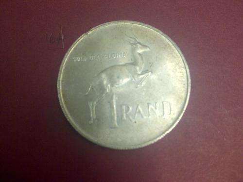 Silver One Rand Coin 1967 Afrikaans average condition