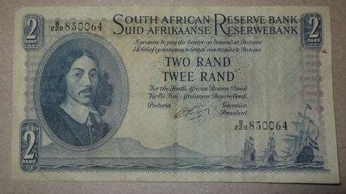R2-00 Rand Note G Rissik English/Afrikaans