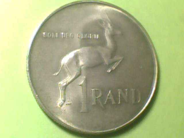 Silver One Rand Coin 1966 Afrikaans Jan van Riebeeck on Back