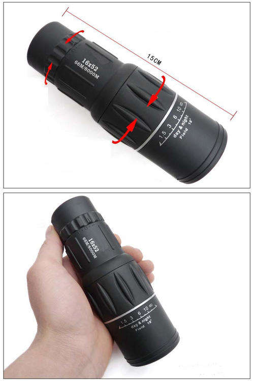 Monocular 16x52 mm waterproof with bag
