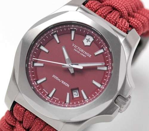 Victorinox I.N.O.X. Paracord Red Dial Mens Watch 241744